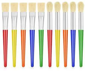 10Pcs Paint Brushes for Kids, Anezus Kids Paint Brushes Toddler Large Chubby Brushes Round and Flat Preschool Painting Brushes for Washable Paint Acrylic Paint 10Pcs Paint Brushes for Kids, Anezus Kids Paint Brushes Toddler Large Chubby Brushes Round and Flat Preschool Painting Brushes for Washable Paint Acrylic Paint