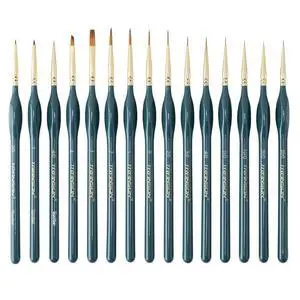 Extra Fine Tip Detail Brushes 15Pcs for Model Miniature Painting and Acrylic Watercolor Painting Extra Fine Tip Detail Brushes 15Pcs for Model Miniature Painting and Acrylic Watercolor Painting