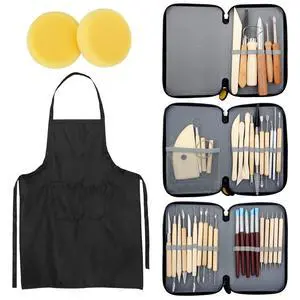 42pcs Pottery Tools, Clay Sculpting Tool Kit Air Dry Clay Tools, Clay Kit for Pottery Wheel, DIY Arts and Crafts 42pcs Pottery Tools, Clay Sculpting Tool Kit Air Dry Clay Tools, Clay Kit for Pottery Wheel, DIY Arts and Crafts