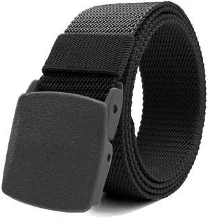 Nylon Belts for Men Military Tactical Slide Plastic Buckle Belt Adjustable No Holes Canvas Web Belt Outdoor Nylon Belts for Men Military Tactical Slide Plastic Buckle Belt Adjustable No Holes Canvas Web Belt Outdoor