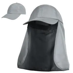 Fishing Hat with Neck Flap, UPF 50+ UV Sun Protection Cap | Adjustable Lightweight Hat for Hiking, Cycling, Climbing, Gardening & Outdoor Activities, Breathable Summer Sun Hat Fishing Hat with Neck Flap, UPF 50+ UV Sun Protection Cap | Adjustable Lightweight Hat for Hiking, Cycling, Climbing, Gardening & Outdoor Activities, Breathable Summer Sun Hat