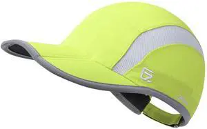 Baseball Cap Nylon Running Cap Outdoor Sports Hat for Men Woman Adjustable Quick Drying Reflective Foldable UPF Inhibit UV Mesh Water Repellency Race Performance Lightweight Bright Green Baseball Cap Nylon Running Cap Outdoor Sports Hat for Men Woman Adjustable Quick Drying Reflective Foldable UPF Inhibit UV Mesh Water Repellency Race Performance Lightweight Bright Green