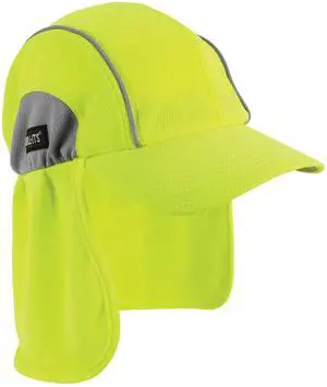 Chill Its 6650 Baseball Cap, Hat with Neck Shade, Sweat Wicking, High Visibility ,UPF 50+ protection, Lime Chill Its 6650 Baseball Cap, Hat with Neck Shade, Sweat Wicking, High Visibility ,UPF 50+ protection, Lime