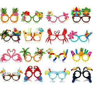32 Pcs Beach Pool Party Sunglasses Hawaiian Glasses Luau Party Favor | Tropical Photo Booth Props, Paper Frame, Mixed Designs, Kids Beach Decorations 32 Pcs Beach Pool Party Sunglasses Hawaiian Glasses Luau Party Favor | Tropical Photo Booth Props, Paper Frame, Mixed Designs, Kids Beach Decorations
