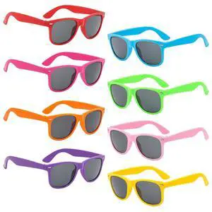 8 Pack Kids Neon Colors Party Favor Supplies Unisex Sunglasses, Mix 8 Pack Kids Neon Colors Party Favor Supplies Unisex Sunglasses, Mix