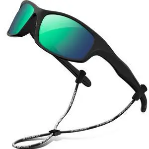 Kids Sunglasses Polarized UV400 TPE with Strap for Boys Girls RBK037 | Flexible rubber frame with UV protection and secure strap for boys and girls during travel, beach and outdoor play Kids Sunglasses Polarized UV400 TPE with Strap for Boys Girls RBK037 | Flexible rubber frame with UV protection and secure strap for boys and girls during travel, beach and outdoor play