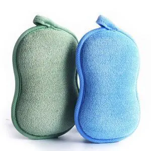 Baby Bath Sponge - Ultra Soft Baby Sponge for Bathing - Kids Bath Sponges for Infants, Toddler Bath Time, 2 Count (1 Pack) - Green Blue Baby Bath Sponge - Ultra Soft Baby Sponge for Bathing - Kids Bath Sponges for Infants, Toddler Bath Time, 2 Count (1 Pack) - Green Blue