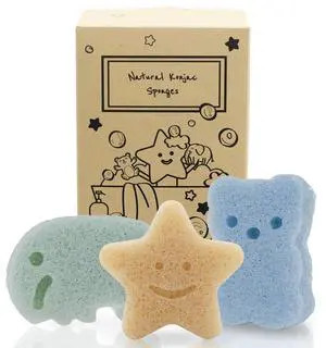 Konjac Sponge, Bath loofah, 3pc, Elephant, Bear & Star | Natural Safe Plant-Based, Cute Shapes Bath Sponge for bathing, Shower Sponge for bath, Body Loofah, Shower Loofah, Face Luffa Konjac Sponge, Bath loofah, 3pc, Elephant, Bear & Star | Natural Safe Plant-Based, Cute Shapes Bath Sponge for bathing, Shower Sponge for bath, Body Loofah, Shower Loofah, Face Luffa