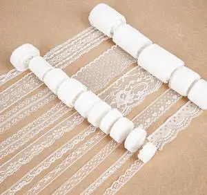 82 Yards White Lace Ribbon 15 Rolls Vintage Lace Trims | Lace with Assorted Crochet & Sewing Patterns, Floral Designs for Wedding Decor,Gift Wrapping,Scrapbooking, Crafts 82 Yards White Lace Ribbon 15 Rolls Vintage Lace Trims | Lace with Assorted Crochet & Sewing Patterns, Floral Designs for Wedding Decor,Gift Wrapping,Scrapbooking, Crafts