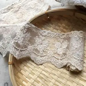 Lace Trim Ribbon, 5-Yard Lace Ribbon, Lace Fabric, Beige | Fabric Trim Delicate Crown Ribbon For Crafts Sewing, Bridal Wedding Dress Applique Decorations, 3.3inch Width Lace Trim Ribbon, 5-Yard Lace Ribbon, Lace Fabric, Beige | Fabric Trim Delicate Crown Ribbon For Crafts Sewing, Bridal Wedding Dress Applique Decorations, 3.3inch Width