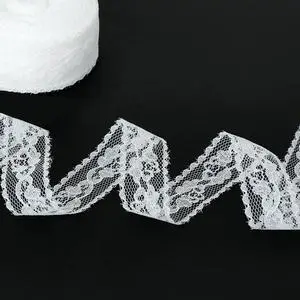 White Lace Ribbon for Gift Wrapping, 1 inch x 20 Yard Lace Trim Ribbon | White Floral Ribbon for Sewing Crafts Dress Applique Flower Bouquet Valentines Mothers Day Christmas Bridal Wedding Decor White Lace Ribbon for Gift Wrapping, 1 inch x 20 Yard Lace Trim Ribbon | White Floral Ribbon for Sewing Crafts Dress Applique Flower Bouquet Valentines Mothers Day Christmas Bridal Wedding Decor