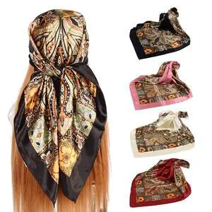 4Pcs Silk Head Scarves for Women Satin Hair Scarf 35Large Square Bandana Silk Like Neck Scarf Shawl Sleeping Headscarf (Black/Red/Pink/Beige) 4Pcs Silk Head Scarves for Women Satin Hair Scarf 35Large Square Bandana Silk Like Neck Scarf Shawl Sleeping Headscarf (Black/Red/Pink/Beige)