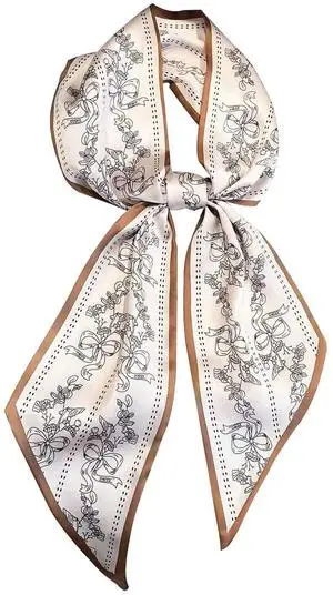 Head Scarf Hair Neck Scarves For Women Purse Bag Scarfs For Handbags Silky Long Thin Satin Headscarf Fashion Lightweight 59 * 5.9inch B17 Head Scarf Hair Neck Scarves For Women Purse Bag Scarfs For Handbags Silky Long Thin Satin Headscarf Fashion Lightweight 59 * 5.9inch B17
