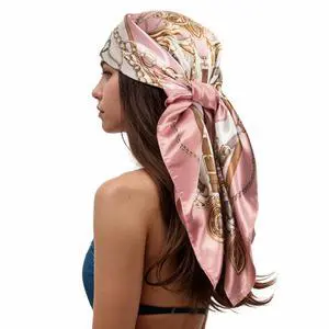 Head Scarf for Women Like Silk Scarf Hair Scarf Printed Square Scarf Bandanas for Women 35 Inches Head Scarf for Women Like Silk Scarf Hair Scarf Printed Square Scarf Bandanas for Women 35 Inches