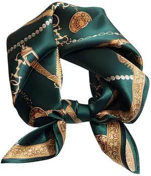 100% Mulberry Silk Scarf for Women Hair Lightweight Square Neckerchief Wrap For Head Scarves 21" -22 100% Mulberry Silk Scarf for Women Hair Lightweight Square Neckerchief Wrap For Head Scarves 21" -22