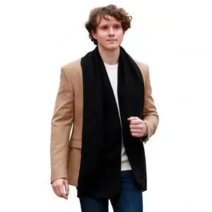 Mens Winter Scarf Soft Warm Long Black Scarf for Men | Classic plaid, solid and striped styles in a versatile 72 x 12 in design for daily wear, commuting and winter gifting Mens Winter Scarf Soft Warm Long Black Scarf for Men | Classic plaid, solid and striped styles in a versatile 72 x 12 in design for daily wear, commuting and winter gifting