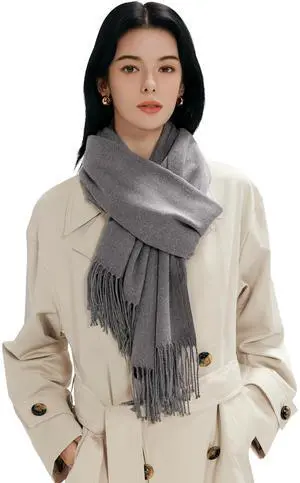 Womens Large Soft Cashmere Feel Pashmina Shawls Wraps Winter Light Scarf, One Size, Dark Gray | Soft Cotton Blend, Lightweight, Oversized Blanket Scarf, Perfect For Evening Dresses Womens Large Soft Cashmere Feel Pashmina Shawls Wraps Winter Light Scarf, One Size, Dark Gray | Soft Cotton Blend, Lightweight, Oversized Blanket Scarf, Perfect For Evening Dresses