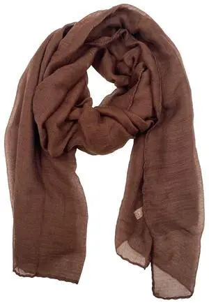 Women's Cotton Scarves Lady Light Soft Fashion Solid Scarf Wrap Shawl (One Size, coffee) Women's Cotton Scarves Lady Light Soft Fashion Solid Scarf Wrap Shawl (One Size, coffee)