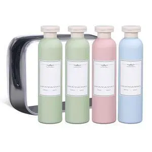 Plastic Leak Proof Travel Bottles for Toiletries, TSA Approved Travel Size Containers, Squeeze Bottles Refillable for Shampoo, Lotion & Body Wash (Blue+Pink+Green, 8.8 oz) Plastic Leak Proof Travel Bottles for Toiletries, TSA Approved Travel Size Containers, Squeeze Bottles Refillable for Shampoo, Lotion & Body Wash (Blue+Pink+Green, 8.8 oz)