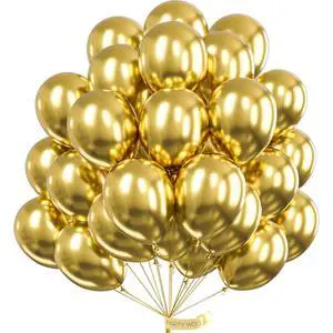 Gold Balloons 50pcs Gold Latex Helium Balloons 12 Inch | Birthday Wedding Anniversary Baby Shower Graduation Bachelorette Retirement Party Decorations Gold-G101 Gold Balloons 50pcs Gold Latex Helium Balloons 12 Inch | Birthday Wedding Anniversary Baby Shower Graduation Bachelorette Retirement Party Decorations Gold-G101