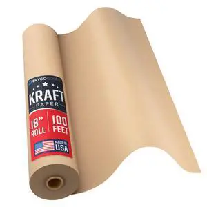 18" x 1200" Brown Kraft Packing Paper - USA Made - Versatile for Different Arts and Crafts Projects - Pin Up Your Work Or School Notes - Create Vision Board for Your Bedroom 18" x 1200" Brown Kraft Packing Paper - USA Made - Versatile for Different Arts and Crafts Projects - Pin Up Your Work Or School Notes - Create Vision Board for Your Bedroom