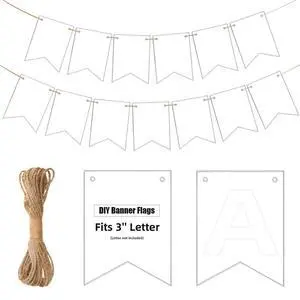 120 pcs Paper Banner Flags Cutouts White Swallowtail Banners Cut-Outs DIY Blank Paper Banner Die Cuts with String for School Classroom Birthday Wedding Celebration Party Supplies, 3.74 x 5 in 120 pcs Paper Banner Flags Cutouts White Swallowtail Banners Cut-Outs DIY Blank Paper Banner Die Cuts with String for School Classroom Birthday Wedding Celebration Party Supplies, 3.74 x 5 in