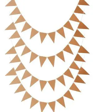 48 Pcs DIY Pennant Banners - Make Your Own Banner Kraft Card Blanks for Decorating Triangle DIY Banner Flags - Blank Flag Brown Paper Bunting for Birthday, Weddings, Christmas, Classroom,Easter 48 Pcs DIY Pennant Banners - Make Your Own Banner Kraft Card Blanks for Decorating Triangle DIY Banner Flags - Blank Flag Brown Paper Bunting for Birthday, Weddings, Christmas, Classroom,Easter