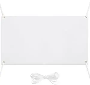 Large Blank Banners 2x4 Feet & 3x6 Feet Banner for Indoor Outdoor Business Office DIY Signs Party, Wedding Decor (1, 2 * 4 Feet) Large Blank Banners 2x4 Feet & 3x6 Feet Banner for Indoor Outdoor Business Office DIY Signs Party, Wedding Decor (1, 2 * 4 Feet)