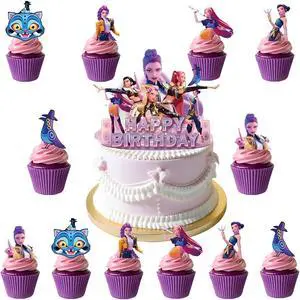 25 Pcs Anime Cake Decorations, Cute Happy Birthday Cake Toppers, You Will Receive 1 Cake Topper and 24 Cupcake Decorations. 25 Pcs Anime Cake Decorations, Cute Happy Birthday Cake Toppers, You Will Receive 1 Cake Topper and 24 Cupcake Decorations.