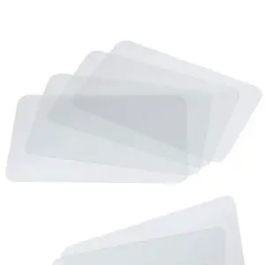 Clear Plastic Placemats Set of 4-17.5x12 Transparent Vinyl Table Mats | Wipeable Vinyl Placemats, Crystal Clear Plastic Mat for Dining, Kitchen, Office, Shelves - Heat Resistant Table Place Mats Clear Plastic Placemats Set of 4-17.5x12 Transparent Vinyl Table Mats | Wipeable Vinyl Placemats, Crystal Clear Plastic Mat for Dining, Kitchen, Office, Shelves - Heat Resistant Table Place Mats