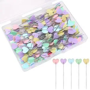 200 pcs Multicolor Straight Pins Straight Quilting Pins Craft Positioning Pins Fixed Sewing Marker Needle for Crafting Dressmaker and Other Crafts Making (Love Hearts) 200 pcs Multicolor Straight Pins Straight Quilting Pins Craft Positioning Pins Fixed Sewing Marker Needle for Crafting Dressmaker and Other Crafts Making (Love Hearts)