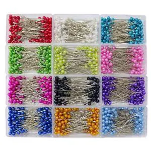 1200PCS Sewing Pins for Fabric, Straight Pins with Pearlized Ball Heads Long 1.6inch, Quilting Pins for Dressmaker, Jewelry DIY Decoration, Craft and Sewing Tools 1200PCS Sewing Pins for Fabric, Straight Pins with Pearlized Ball Heads Long 1.6inch, Quilting Pins for Dressmaker, Jewelry DIY Decoration, Craft and Sewing Tools