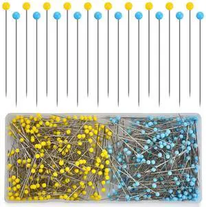 500PCS Glass Head Straight Sewing Pins, 1.75IN Straight Pins | Quilting Pins for Fabric, Wedding Bouquets, Jewelry DIY Decoration, Sewing Pin Crafts 500PCS Glass Head Straight Sewing Pins, 1.75IN Straight Pins | Quilting Pins for Fabric, Wedding Bouquets, Jewelry DIY Decoration, Sewing Pin Crafts