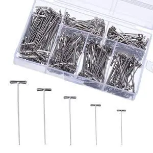 450 Pcs Stainless Steel T Push Pins Long Straight for Sewing Craft | 1, 1-1/4, 1-1/2, 1-3/4 Inch and 2 Inch, Pins with Clear Storage Box for Quilting and Blocking Knitting, Office, 5 Sizes 450 Pcs Stainless Steel T Push Pins Long Straight for Sewing Craft | 1, 1-1/4, 1-1/2, 1-3/4 Inch and 2 Inch, Pins with Clear Storage Box for Quilting and Blocking Knitting, Office, 5 Sizes