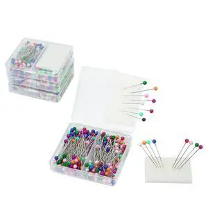 600Pcs Colorful Pearlized Sewing Pins for Fabric, 1.57inch Quilting Pin with 0.17inch Easy Grip Needle Bead, Multicolor with Sponge Holder, Straight Pins Sewing for Sewing Crafts Jewelry DIY 600Pcs Colorful Pearlized Sewing Pins for Fabric, 1.57inch Quilting Pin with 0.17inch Easy Grip Needle Bead, Multicolor with Sponge Holder, Straight Pins Sewing for Sewing Crafts Jewelry DIY