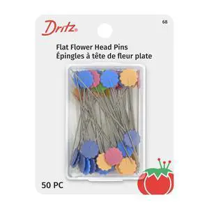 68 Flat Head Pins, Flower, 2-Inch (50-Count) 68 Flat Head Pins, Flower, 2-Inch (50-Count)