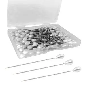 200PCS Corsage Pins, Teardrop Pearl Sewing Pins, Long 2inch Straight Sewing Wedding Bouquet Pins for Wedding, Jewelry, Flower DIY Decoration, Quilting and Craft (200Pcs, White) 200PCS Corsage Pins, Teardrop Pearl Sewing Pins, Long 2inch Straight Sewing Wedding Bouquet Pins for Wedding, Jewelry, Flower DIY Decoration, Quilting and Craft (200Pcs, White)