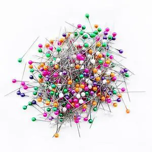 Sewing Pins, 350 Pcs, Colored Heads, Plastic, Straight Pins Sewing Pins, 350 Pcs, Colored Heads, Plastic, Straight Pins