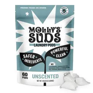 Laundry Detergent Pods | Clean Detergent for Sensitive Skin | Ultra Concentrated and Stain Fighting | Unscented - 60 Count Laundry Detergent Pods | Clean Detergent for Sensitive Skin | Ultra Concentrated and Stain Fighting | Unscented - 60 Count