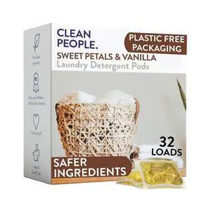 Laundry Detergent Pods - Hypoallergenic Laundry Pods - Ultra Concentrated, Recyclable Packaging, Stain Fighting - Sweet Petals, 32 Pack Laundry Detergent Pods - Hypoallergenic Laundry Pods - Ultra Concentrated, Recyclable Packaging, Stain Fighting - Sweet Petals, 32 Pack