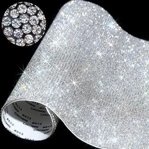 12000 Pcs Self-Adhesive Rhinestone Sheets Gem,White | 9.4x7.9 Inch Glitter Crystal, High-density Bling for Car Phone DIY Clothing, Easy Peel Stick Adhesive Sheet for Women Crafts 12000 Pcs Self-Adhesive Rhinestone Sheets Gem,White | 9.4x7.9 Inch Glitter Crystal, High-density Bling for Car Phone DIY Clothing, Easy Peel Stick Adhesive Sheet for Women Crafts