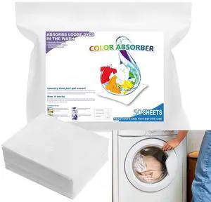Color Absorber Color Catcher Sheet for Laundry 50 Count Dye Grabber Sheets for Washing Mixed Cloth Home Use Color Absorber Color Catcher Sheet for Laundry 50 Count Dye Grabber Sheets for Washing Mixed Cloth Home Use