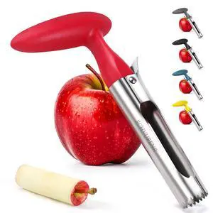 Premium Apple Corer Tool - Easy to Use and Clean - Sturdy Apple Core Remover with Sharp Serrated Blades - Stainless Steel Corers for Apple and Pear - Core Fruits with Ease(Red) Premium Apple Corer Tool - Easy to Use and Clean - Sturdy Apple Core Remover with Sharp Serrated Blades - Stainless Steel Corers for Apple and Pear - Core Fruits with Ease(Red)