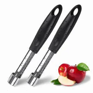 2PCS Apple Cupcake Corer, Fruit Vegetable Core Remover, Profession Healthy Stainless Steel Apple Remover Household Kitchen Tool for Fuji, Pears, Bell Peppers - Black 2PCS Apple Cupcake Corer, Fruit Vegetable Core Remover, Profession Healthy Stainless Steel Apple Remover Household Kitchen Tool for Fuji, Pears, Bell Peppers - Black