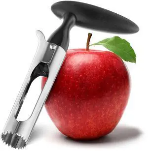 Apple Corer Remover Tool, Ergonomics Handle with Sharp Serrated Blade | Easy to Use for Fruit Vegetable, Dishwasher Safe Apple Corer Remover Tool, Ergonomics Handle with Sharp Serrated Blade | Easy to Use for Fruit Vegetable, Dishwasher Safe