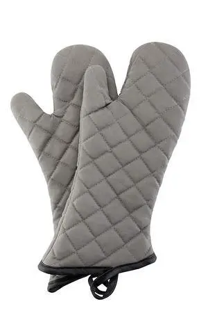 16" Quilted Terry Oven Mitts 1 Pair Heat Resistant Kitchen | Quilted Lining, 1 Pair, Heat Resistant, Classic, Cotton Blend, Cooking, Baking, Grilling, Non-Slip Grip 16" Quilted Terry Oven Mitts 1 Pair Heat Resistant Kitchen | Quilted Lining, 1 Pair, Heat Resistant, Classic, Cotton Blend, Cooking, Baking, Grilling, Non-Slip Grip