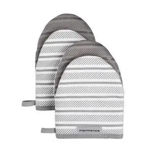 Albany Mini Oven Mitt 2-Pack Set, Grey, 5.5"x8" Albany Mini Oven Mitt 2-Pack Set, Grey, 5.5"x8"
