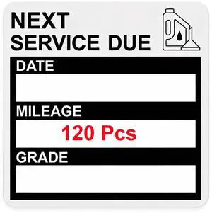 Static Cling Oil Change Stickers for Windshield, 120 Pcs 2x2 Inches No Glue No Residue Clear Next Service Due Reminder Labels for Car Window, Upgraded Transparent Removable Auto Maintenance Sticker Static Cling Oil Change Stickers for Windshield, 120 Pcs 2x2 Inches No Glue No Residue Clear Next Service Due Reminder Labels for Car Window, Upgraded Transparent Removable Auto Maintenance Sticker
