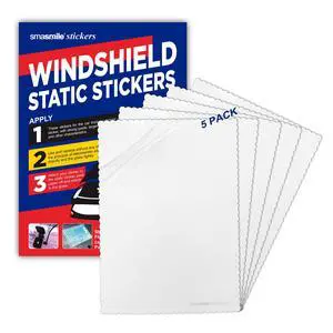Windshield Sticker Applicator 5 Pack 5"x7" Static Cling for Stickers Easy Application, Removal and Re-Application Windshield Sticker Applicator 5 Pack 5"x7" Static Cling for Stickers Easy Application, Removal and Re-Application