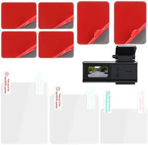 3 Pcs Electrostatic Sticker Mounting Dash Cam 6 Pcs Double-Sided Sticker for Windshield Dashcam Car Windshield Electrostatic Film Reusable Weatherproof Electrostatic Stickers 3 Pcs Electrostatic Sticker Mounting Dash Cam 6 Pcs Double-Sided Sticker for Windshield Dashcam Car Windshield Electrostatic Film Reusable Weatherproof Electrostatic Stickers